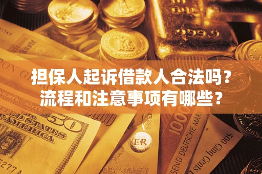 北京担保人起诉借款人合法吗？流程和注意事项有哪些？